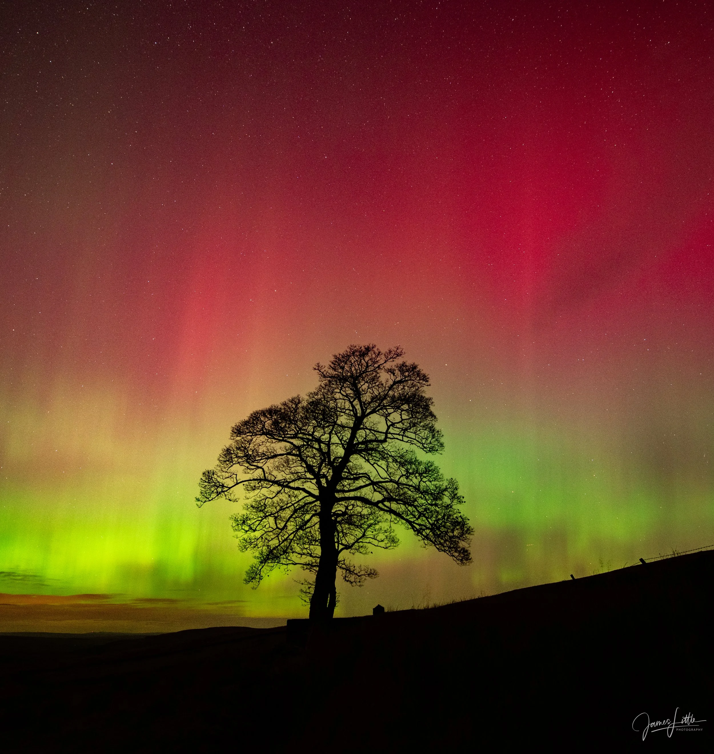 The first big Northern Lights storm I ever witnessed in the UK