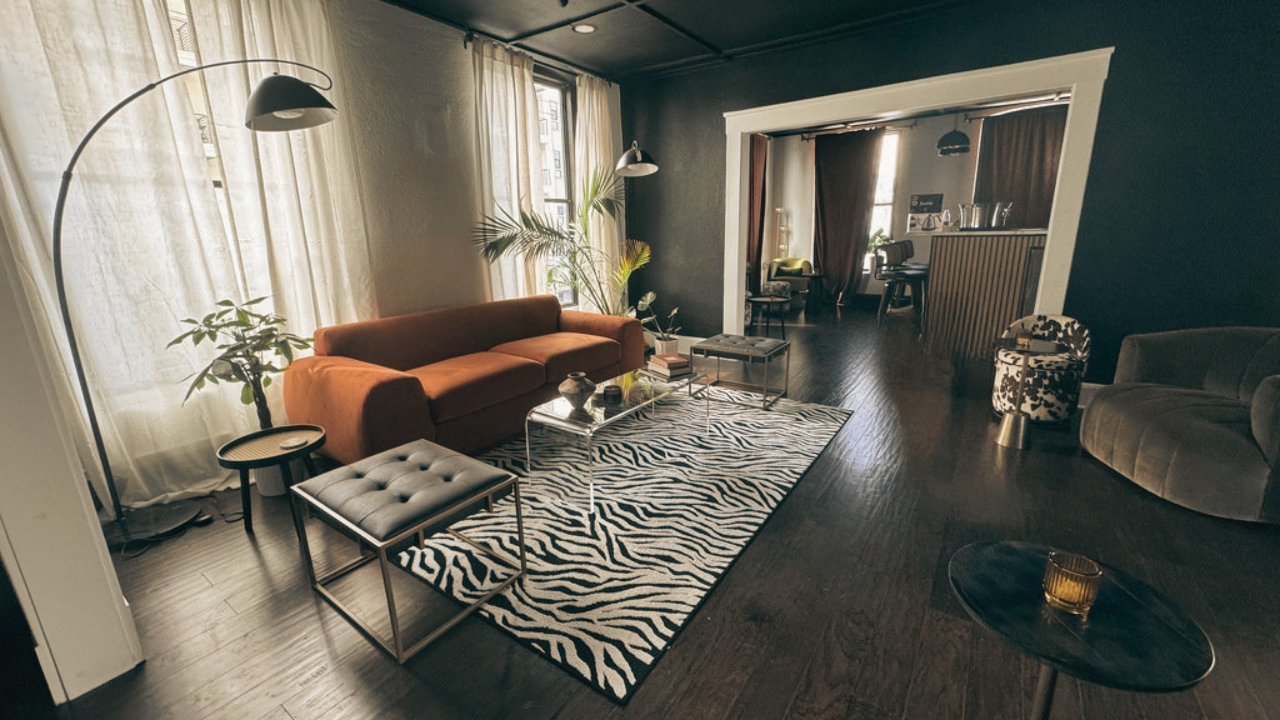 A comfortable place to work and read inside Analog Room