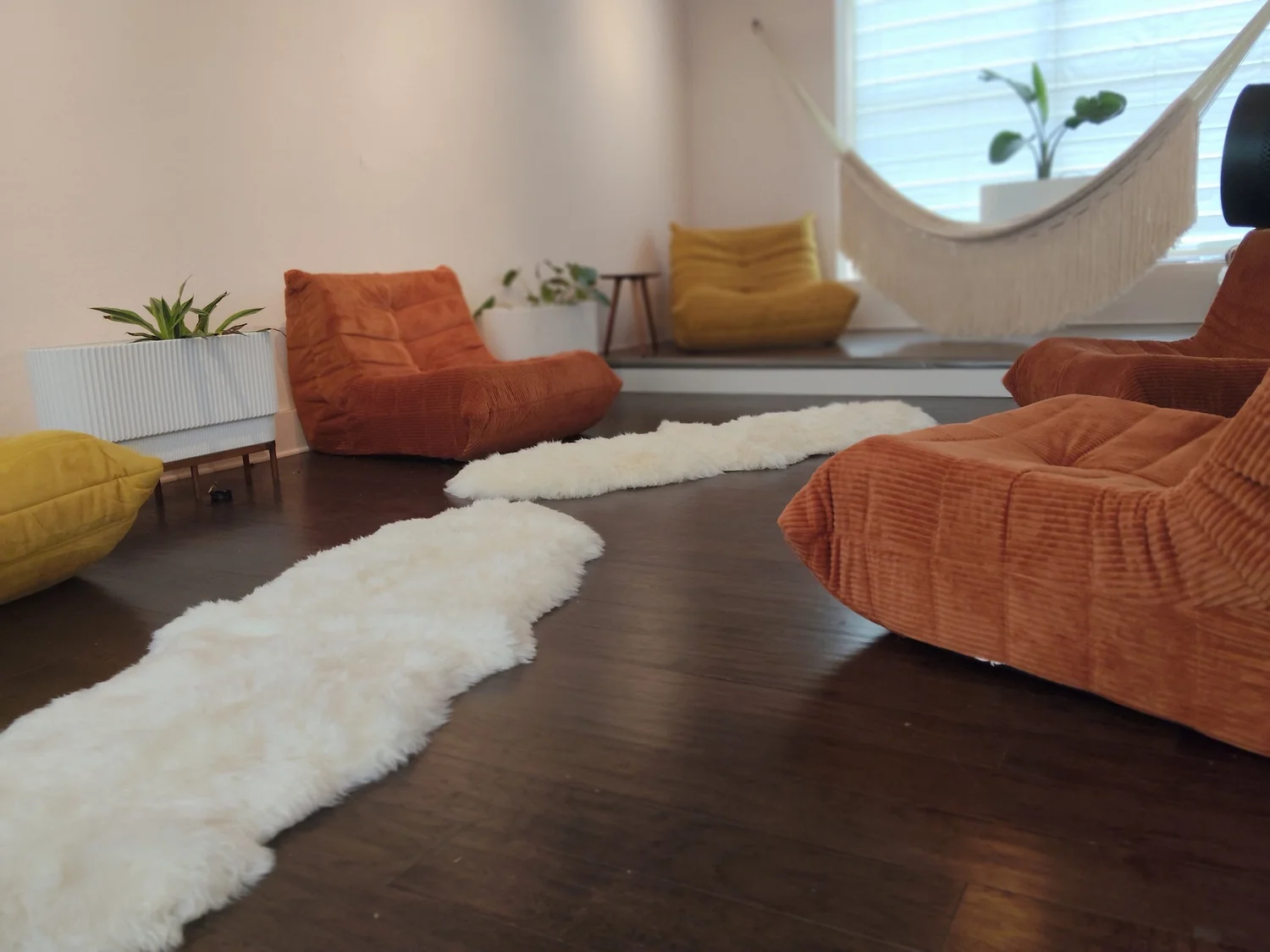 A comfortable place to work and read at Analog Room