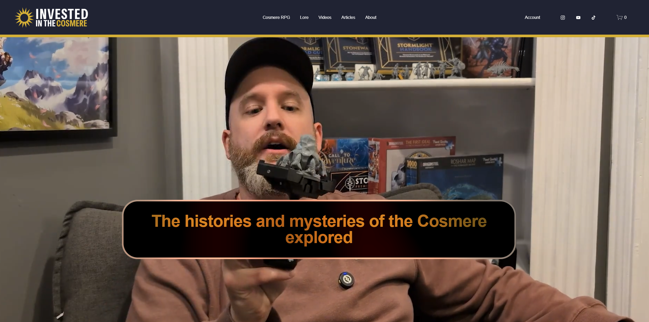 The new Invested In the Cosmere .com