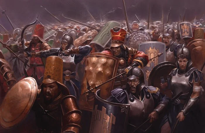 The allied coalition army fighting an unknown foe in the Stormlight Archive