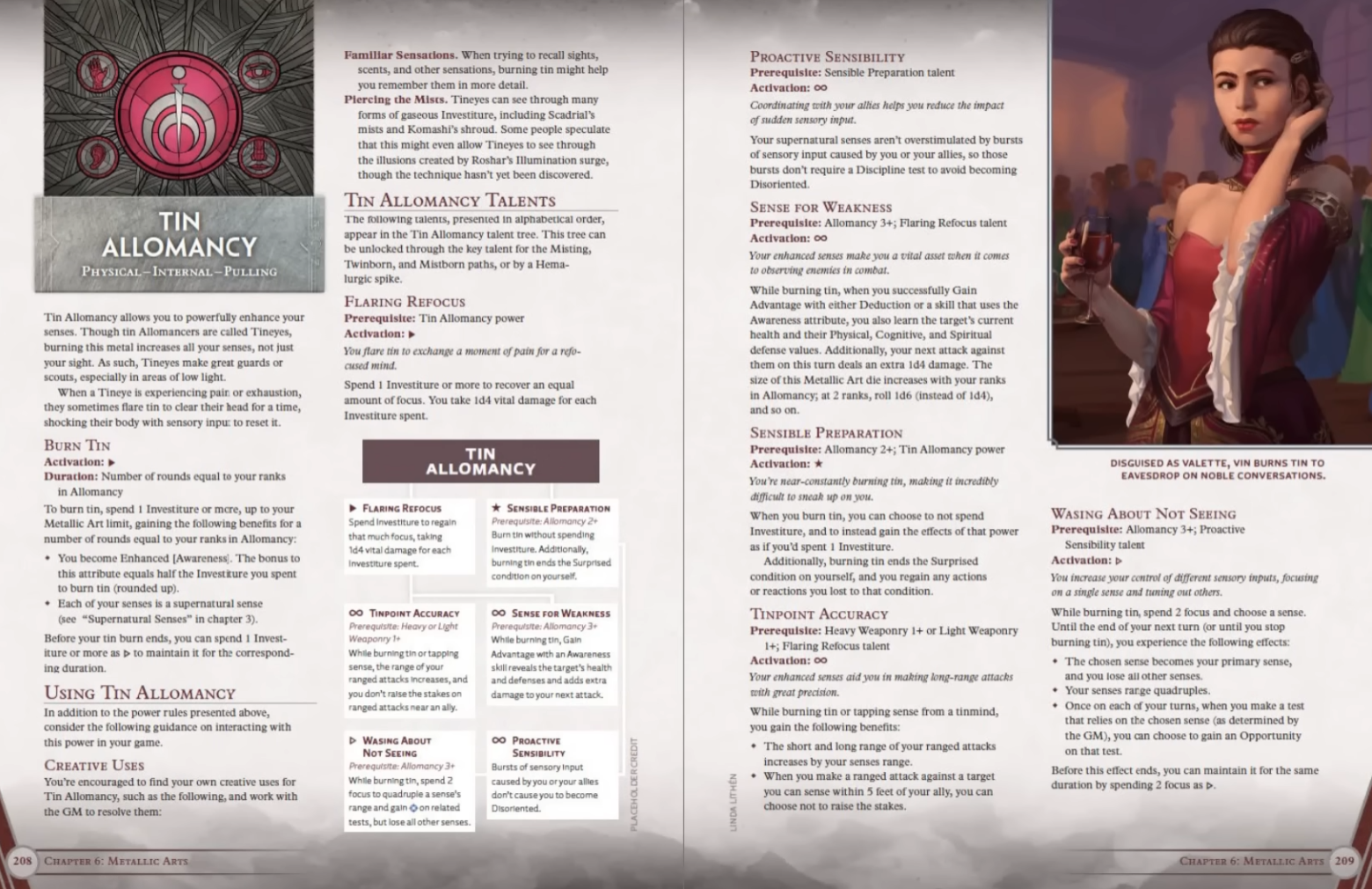 Tin Allomancy Talents