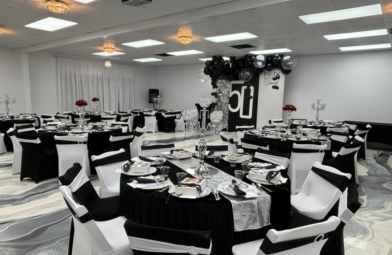 Elegant wedding venue decor La Mercedes Events Pasco County FL
