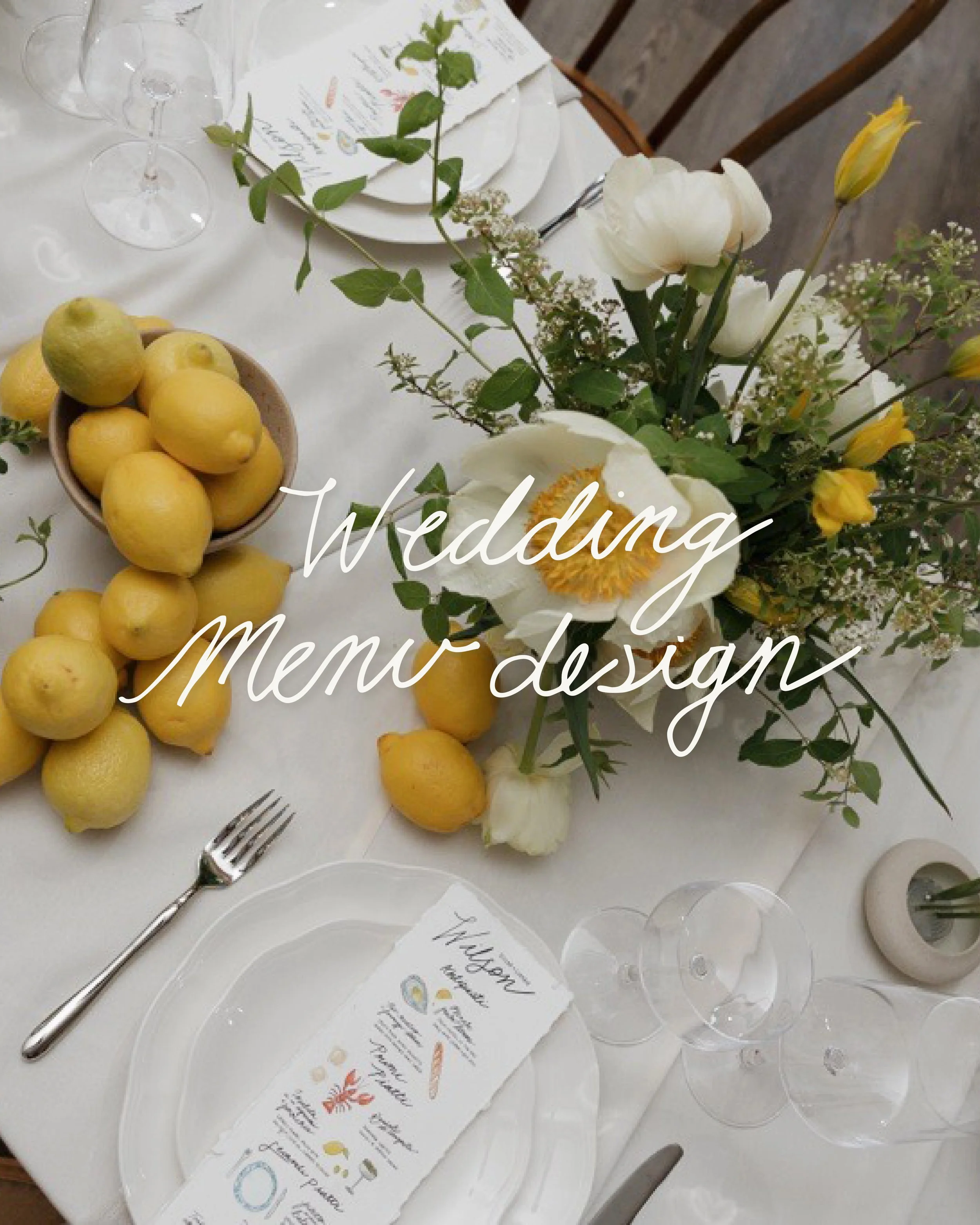 Watercolor Menu Design