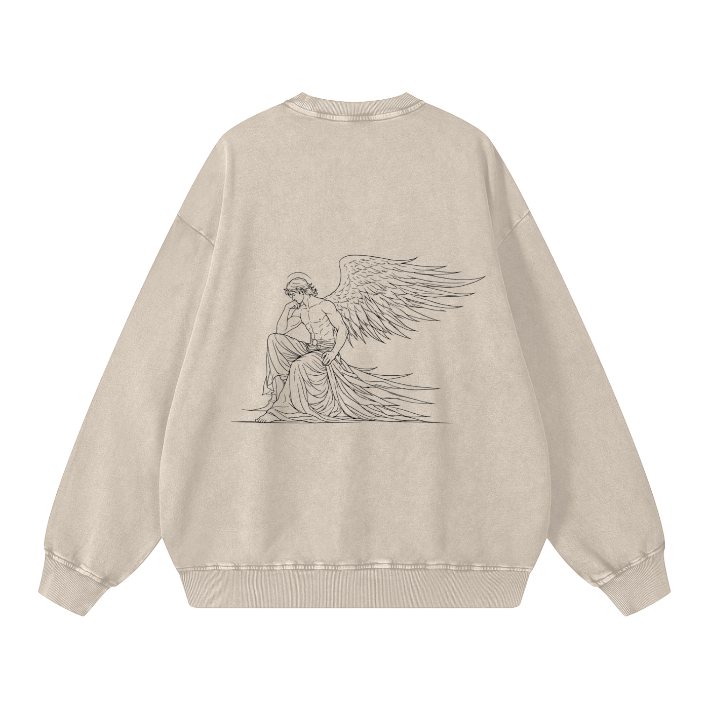 Angel Washed Oversized Washed Sweatshirt