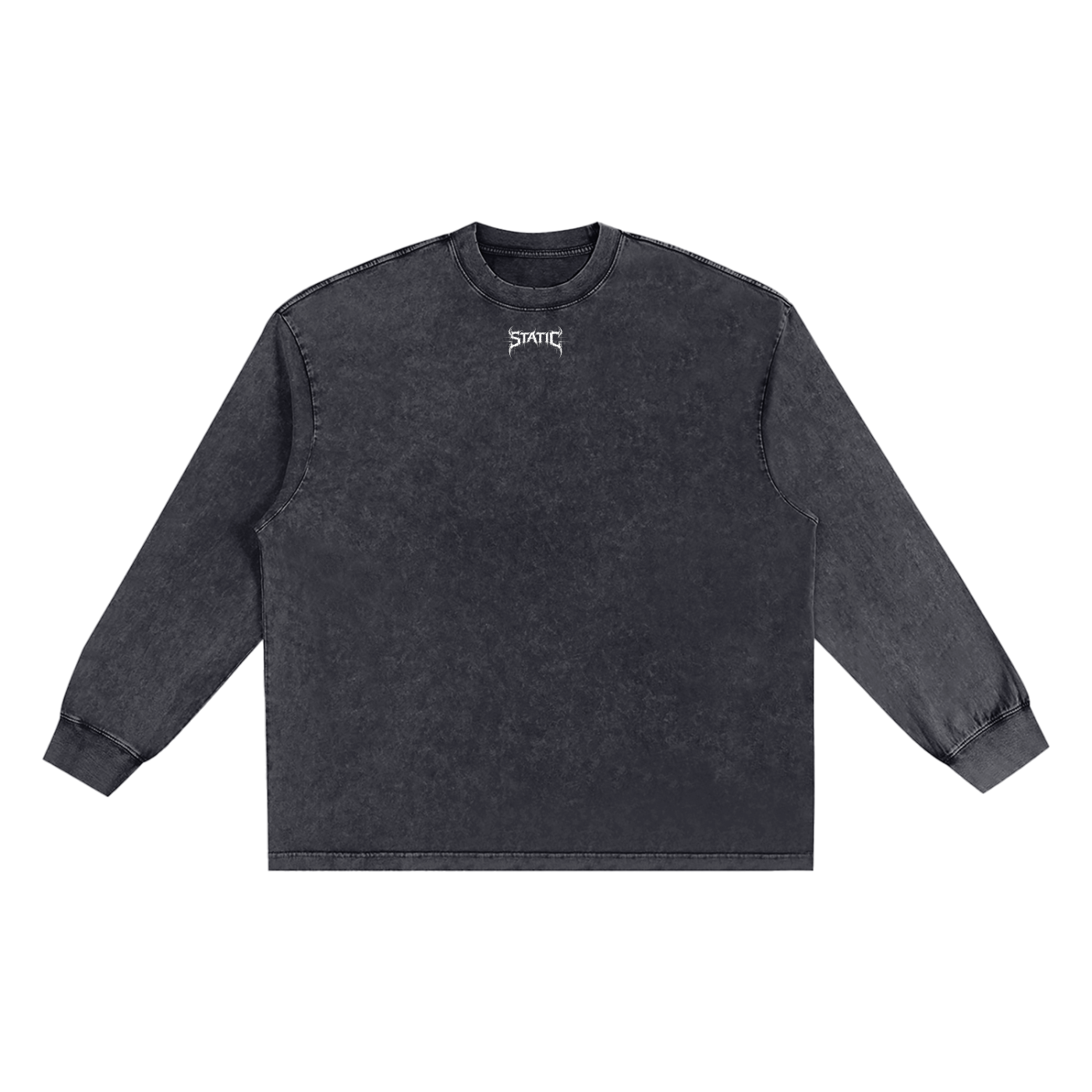 Angel Heavyweight Washed Crewneck - Black
