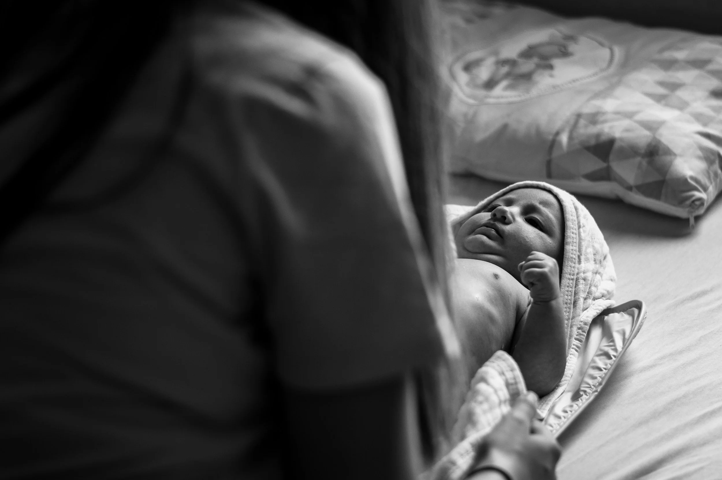 Birth Mother with her baby thinking about here options