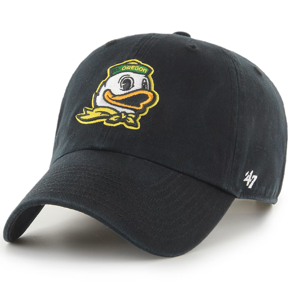 mens-47 black Oregon ducks adjustable hat