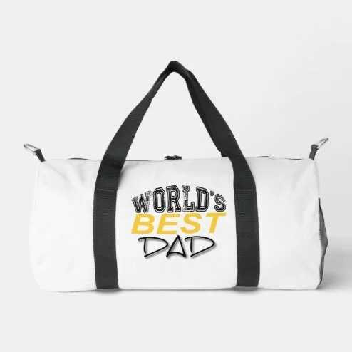 worlds best dad fathers day gym bag