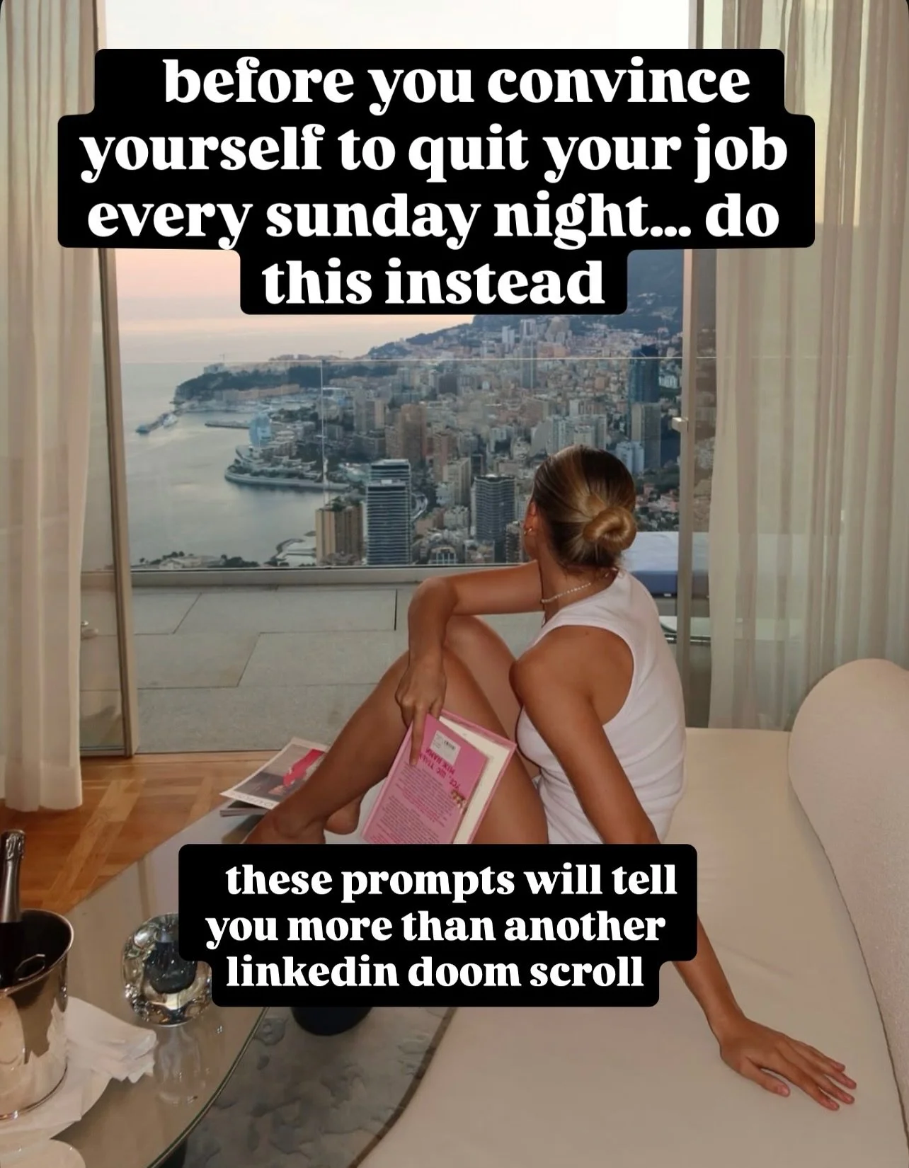 every sunday night there are women convincing themselves they&rsquo;re bods hates them , they&rsquo;re stuck in this job forever, they&rsquo;re not good enough  or &ldquo;just burnt out&rdquo;&hellip;

when really?

they&rsquo;ve just outgrown the ca