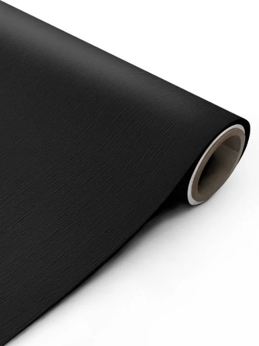 PREMIUM PAINTED WOOD EBONY BLACK VINYL WRAP PPWEB32