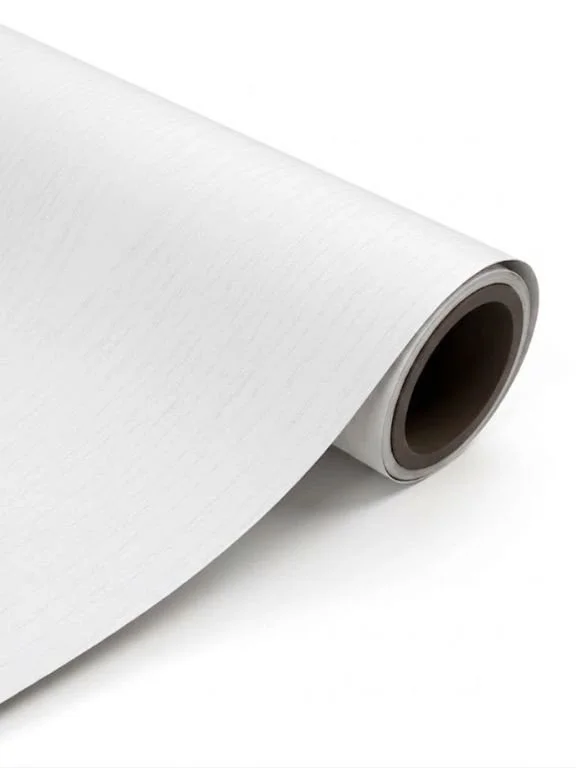 PAINTED WOOD WHITE VINYL WRAP PWW321
