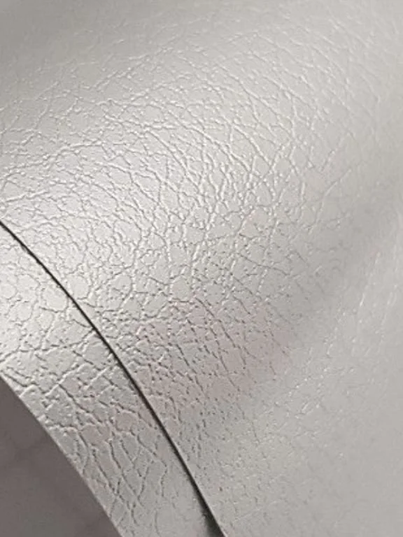 Silver Leather Vinyl Wrap - LR803
