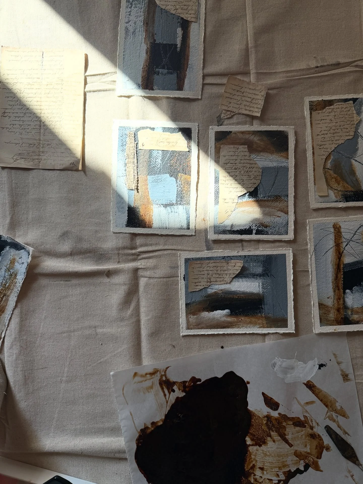 There&rsquo;s a tension I&rsquo;ve been working through on paper&mdash;this unsettling need for clarity, for the comfort of black or white. But so much of life unfolds in the in-between.

This new collection of small studies explores that space:
a li