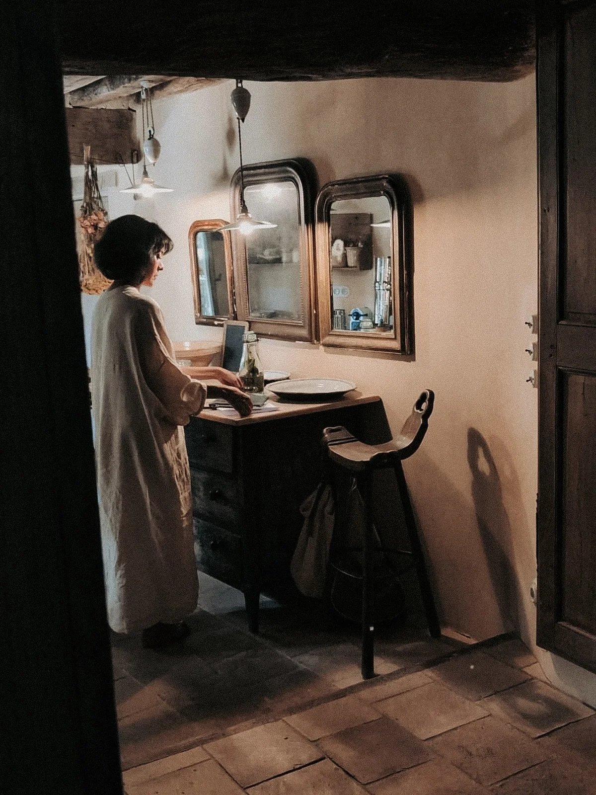 Soft light, quiet pattering.
A slow rhythm of hands moving, water simmering.
Not rushing. Just being here.

Creating not for perfection, but for presence.
Letting the ordinary hold me awhile&mdash;
the scent of rosemary carried in the heat,
the clink