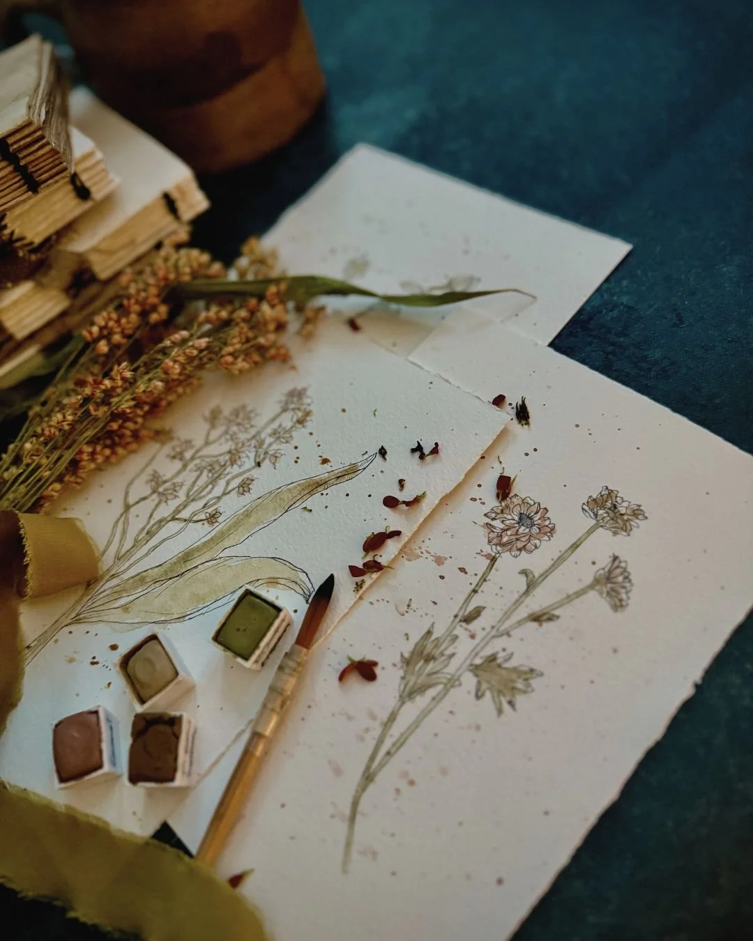 As the days grow shorter, I often find myself a little unsettled by the early darkness. The quiet comes sooner than I&rsquo;m ready for, and I start to miss the long, light-filled evenings.

Lately, I&rsquo;ve found comfort in painting during those d