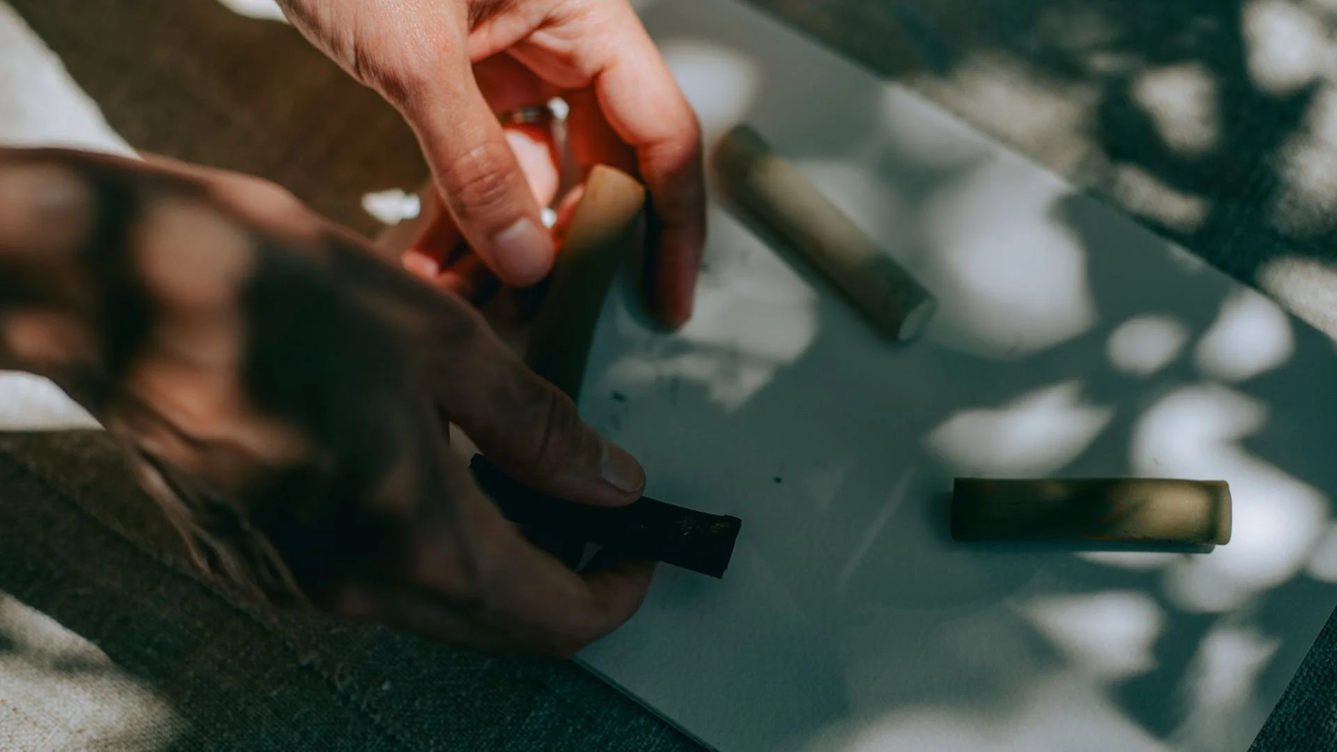 Creating with artist Gabi Brown.