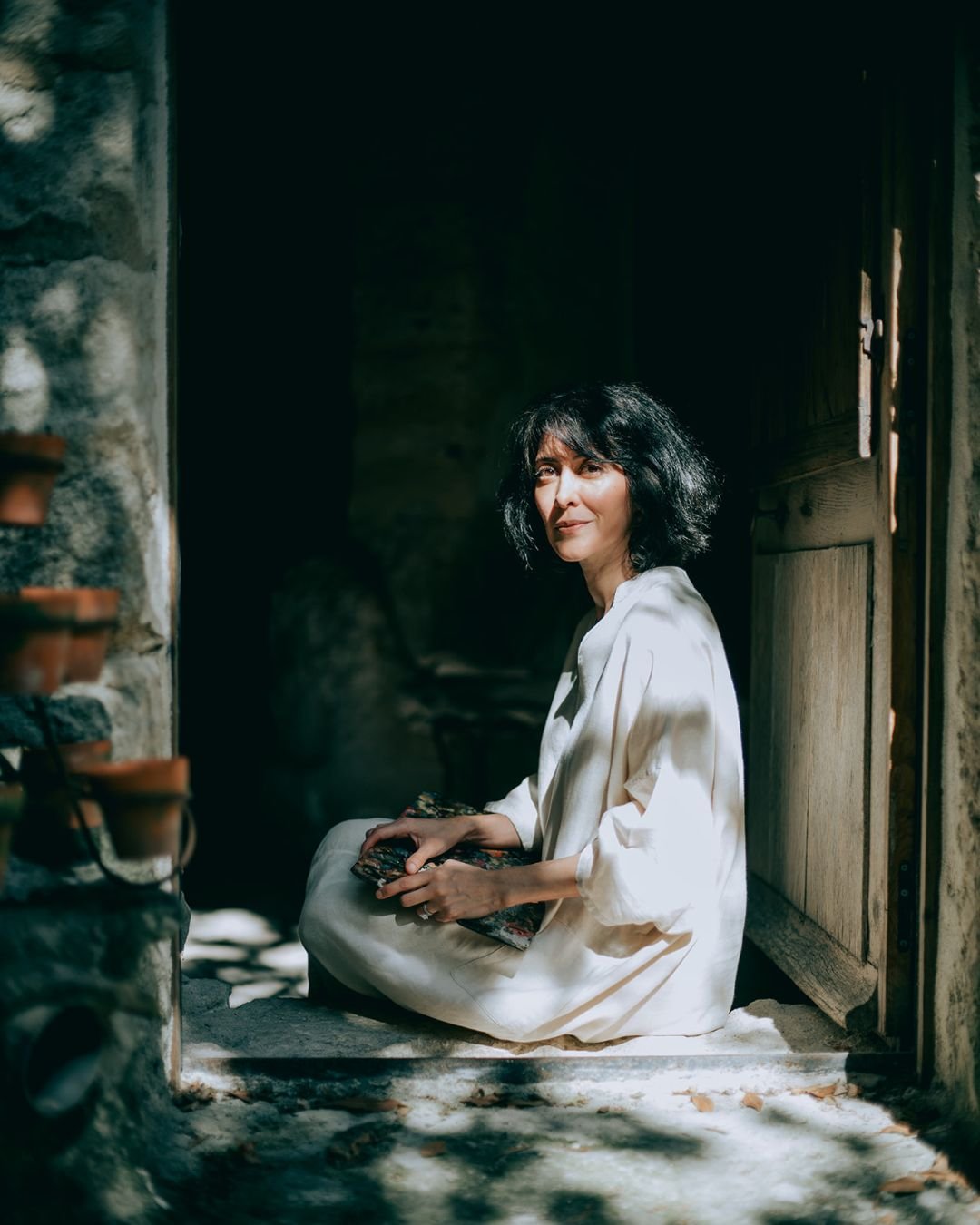 Artist Gabi Brown in Provence.