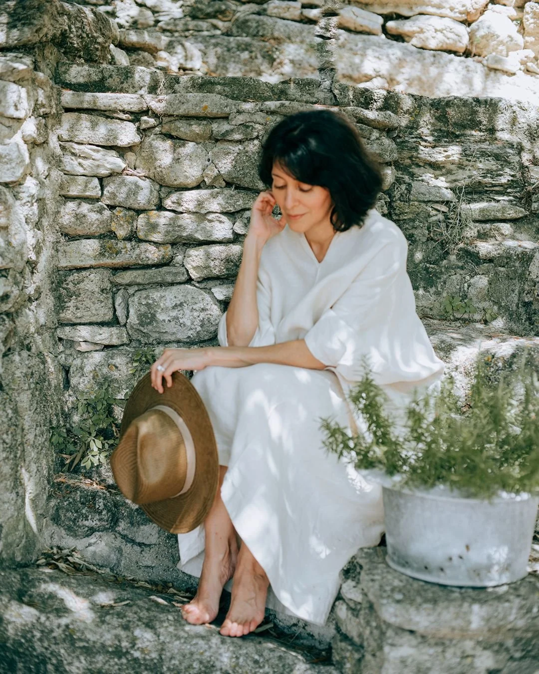 Artist Gabi Brown in Provence.
