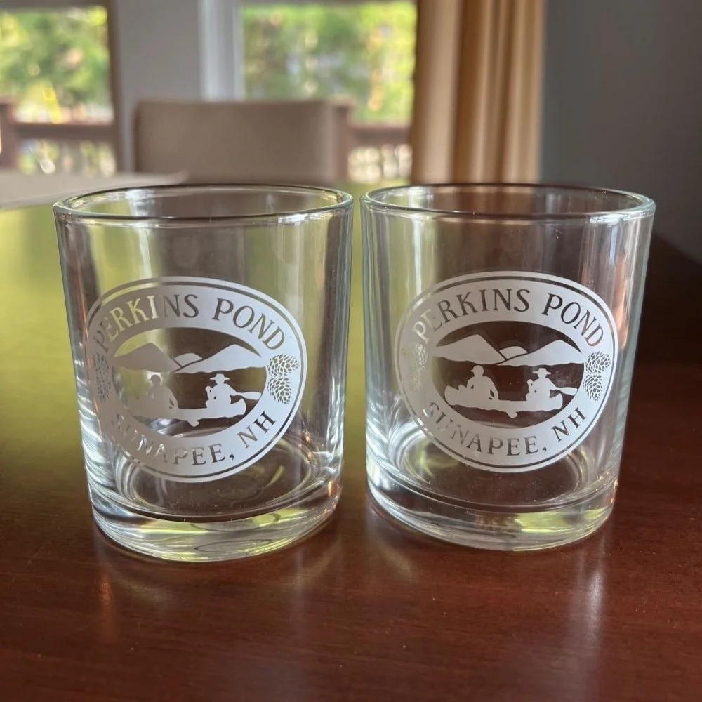 10.5 oz Glasses - larger than the rock/juice glasses shown below - Holds more of your favorite beverage!