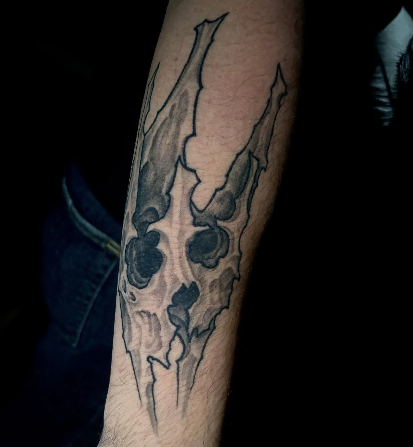 Healed and hairy tattoo I did a couple of months ago. Really happy with how this one healed out! 🙏
.
.
.
#blackngrey#blackngreytattoo#darkart#darkartwork#darkarttattoo#skulltattoo#coloradotattoo#coloradotattooartist#tattooer#denvertattoo#denvertatto