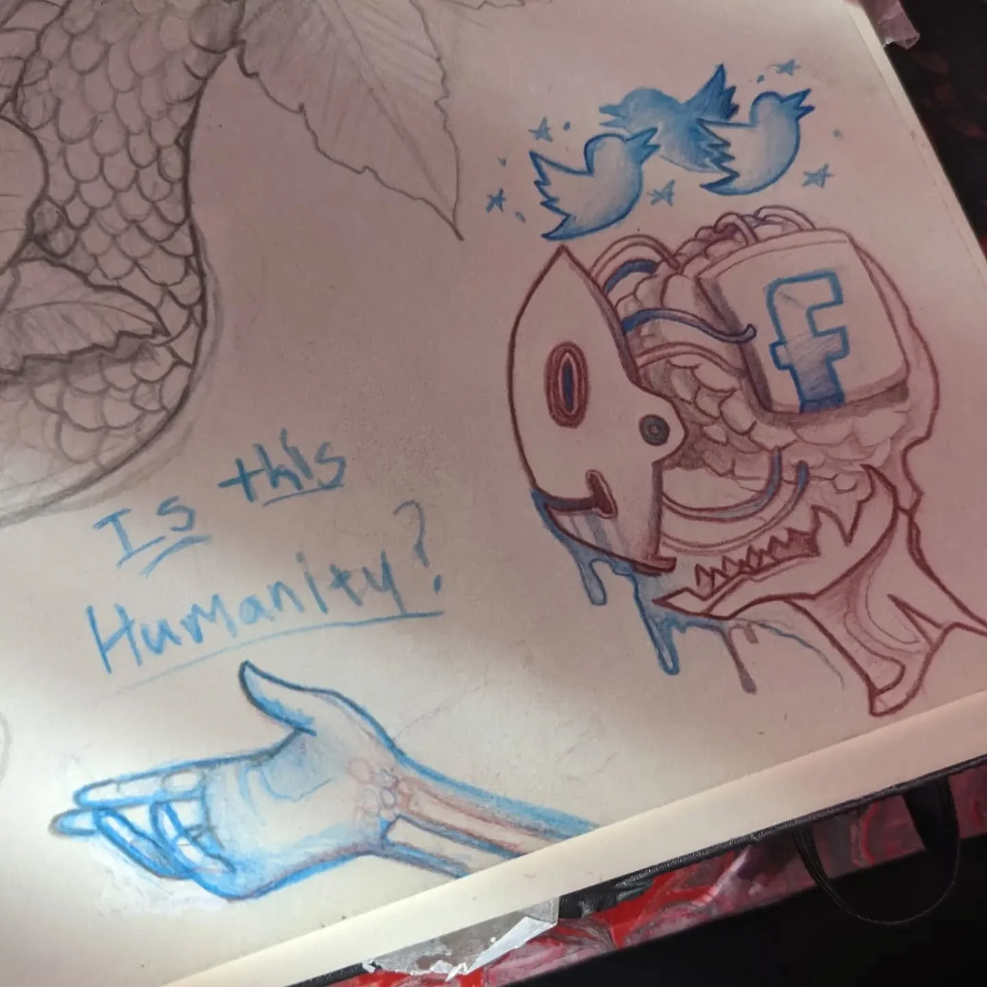 Tweet tweet goes the large fire @twitter headquarters, some doodles I've been forgetting to post, before they fade into relative irrelevance. 
Thoughts?

#socialmedia #twitter #facebook #meta #hustle #grind #toxic