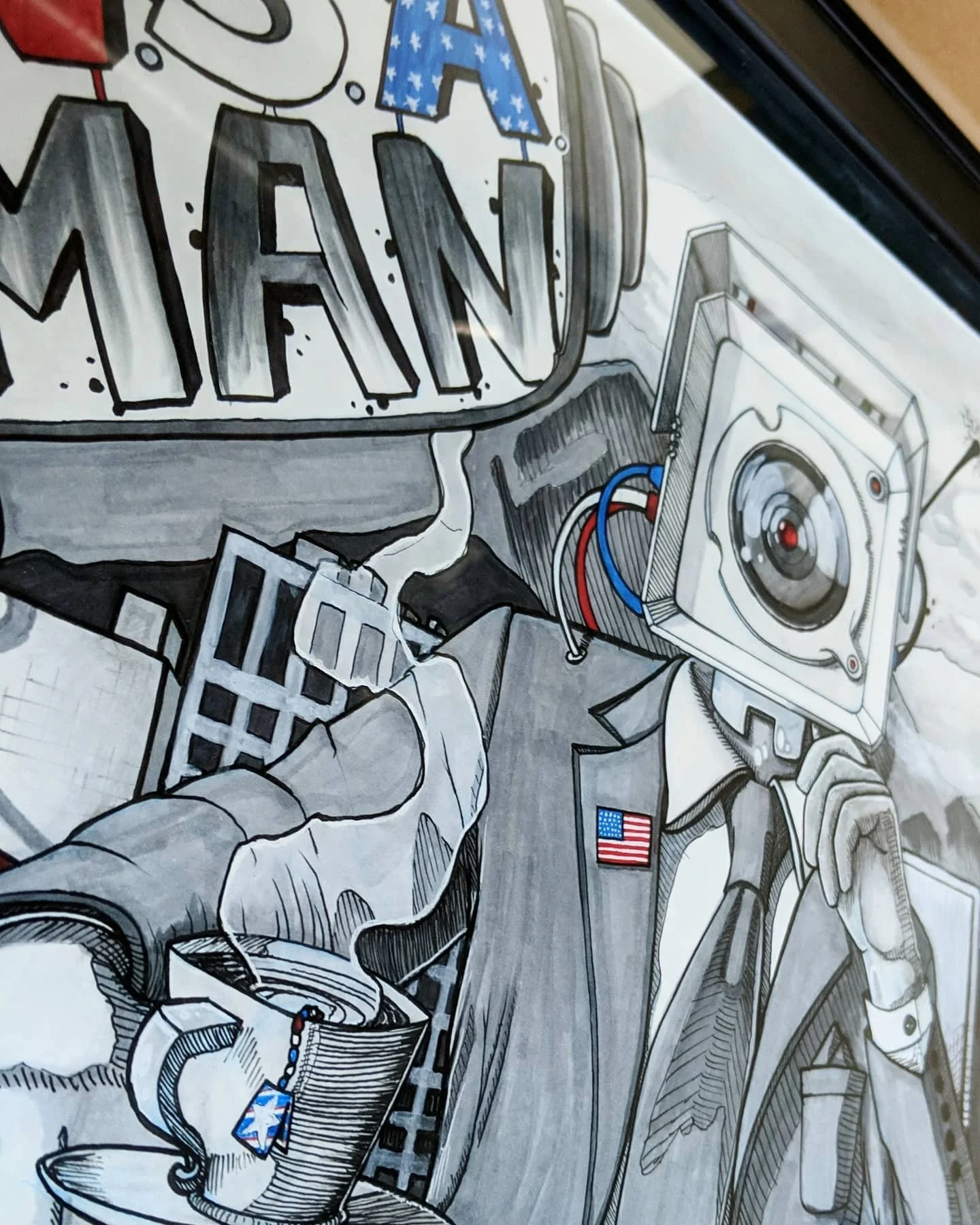 It's rage, rage, against the dying of the light, not party into the dying of the light. #nsa #surveillancecapitalism #surveillance #usa🇺🇸 #usa #politicalapathy #illustration #politicalcartoon #escapismkills #societalchange