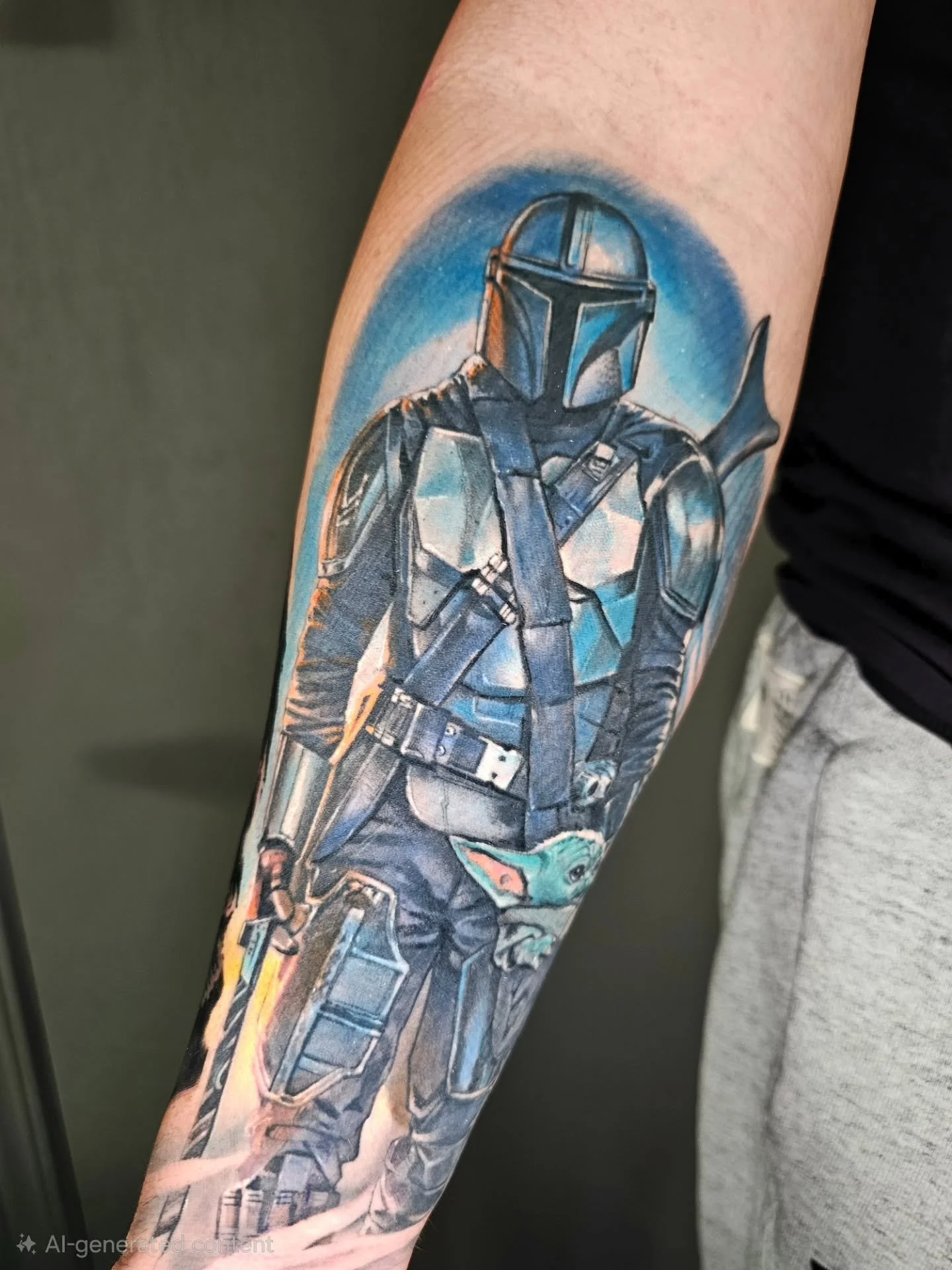 Fully healed 2 sessions :)

#starwars #starwarstattoo #starwarsart
#starwarsfan #starwarsfans
#maytheforcebewithyou
#galaxyfarfaraway
#jeditattoo #sithtattoo
#darkside #lightsaber
#scifitattoo #nerdtattoo#themandalorian #mandaloriantattoo
#thisisthew