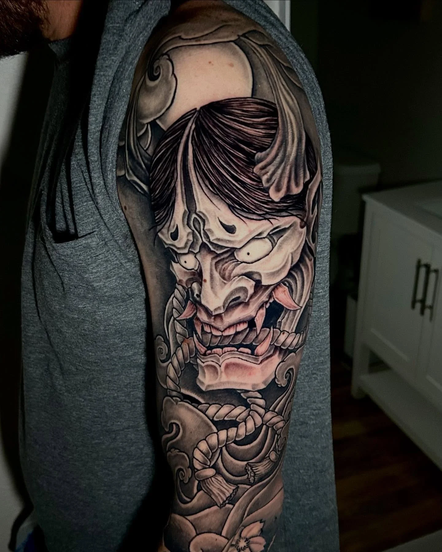 Finished this oni a minute ago, let me know what you think! 
.
.
.
#oni#onitattoo#onimasktattoo#blackngrey#blackngreytattoo#blackandgreytattoos#japanesetattoo#japanesetattoostyle#japaneseart#japanesefolklore#coloradotattoo#coloradotattooartist#denver