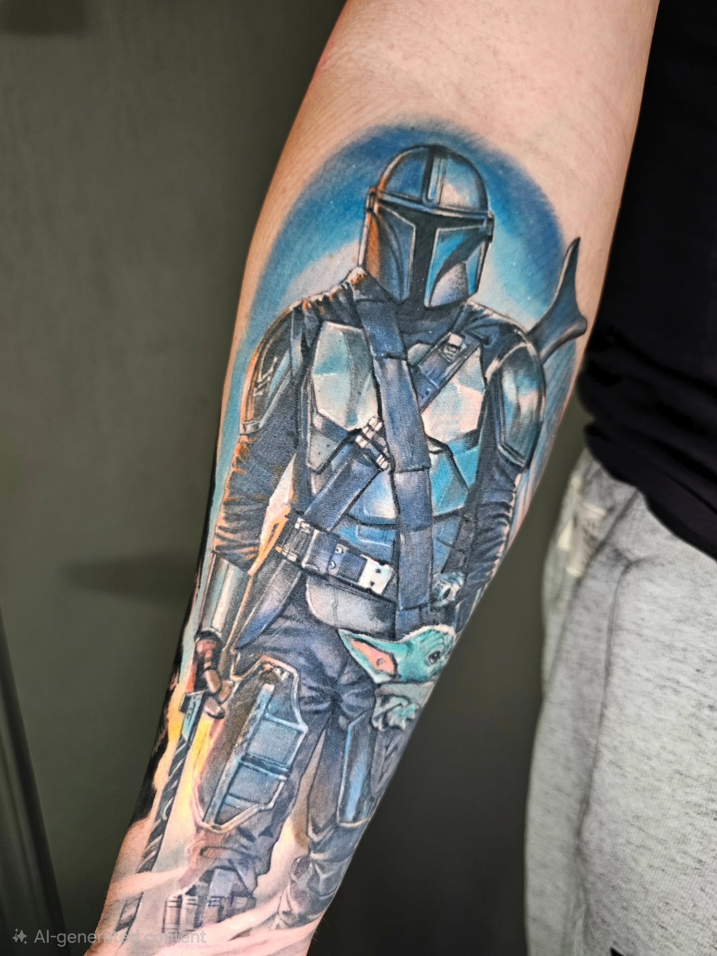 Fully healed 2 sessions :)

#starwars #starwarstattoo #starwarsart
#starwarsfan #starwarsfans
#maytheforcebewithyou
#galaxyfarfaraway
#jeditattoo #sithtattoo
#darkside #lightsaber
#scifitattoo #nerdtattoo#themandalorian #mandaloriantattoo
#thisisthew