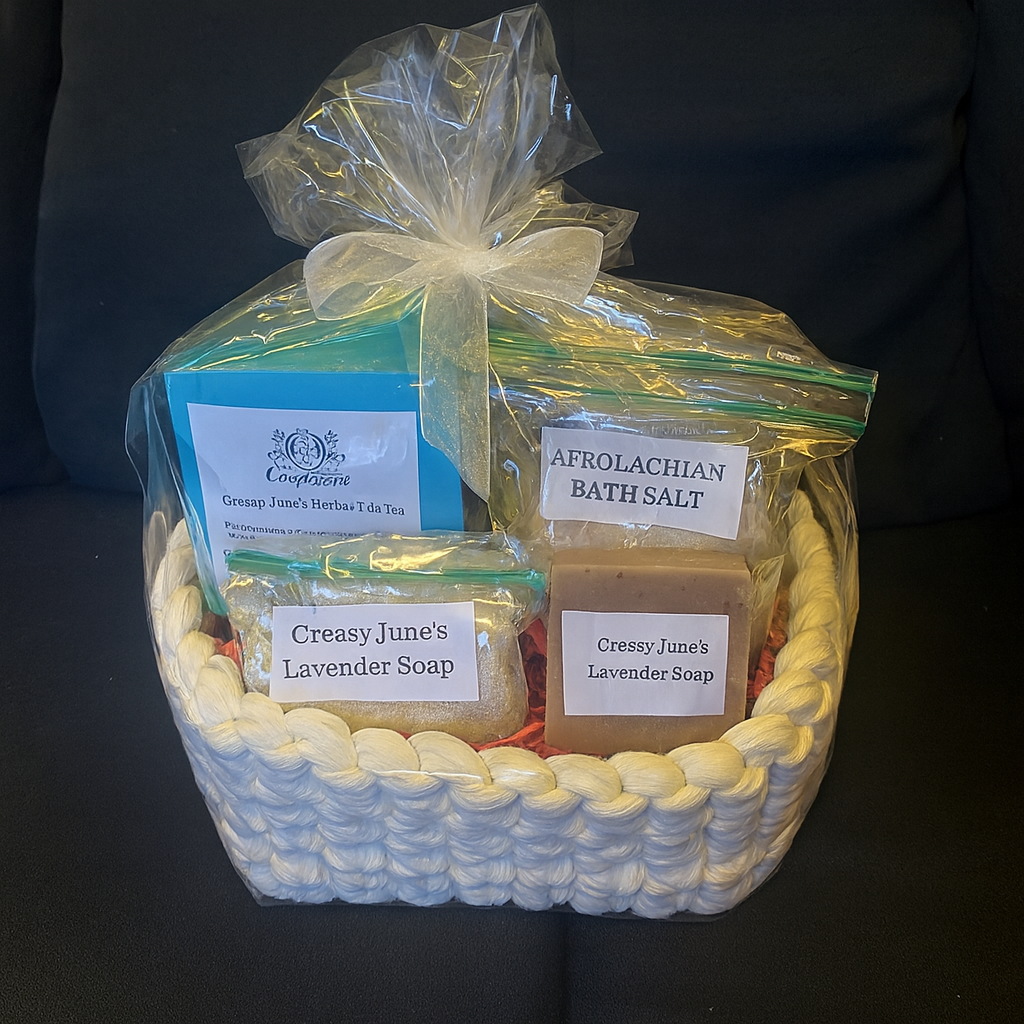 Creasy Jane's Lavender Artisan Bath Basket