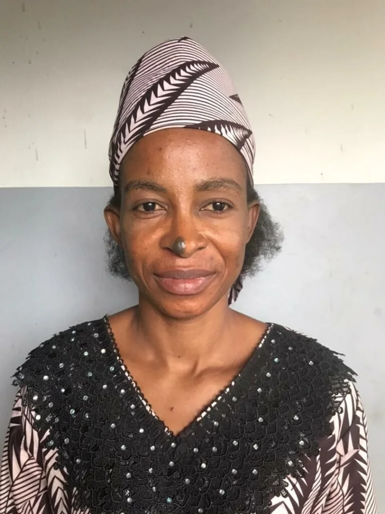 Esther Ngalula from DRC wears a traditional hat