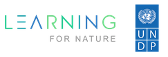 UNDP logo with text 'Learning for Nature'