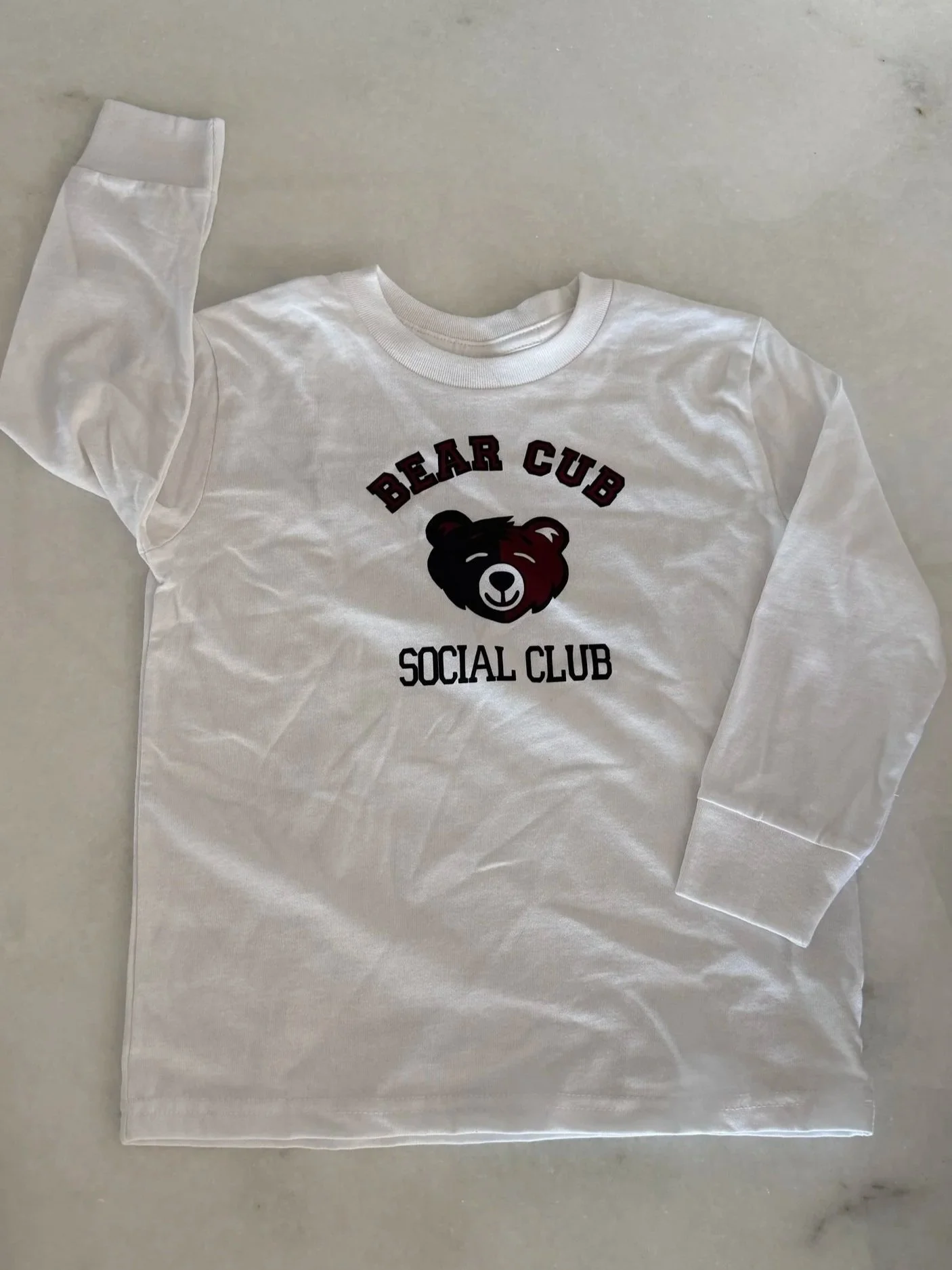 Bear Cub Social Long Sleeve T-Shirt (Size T 5/6)