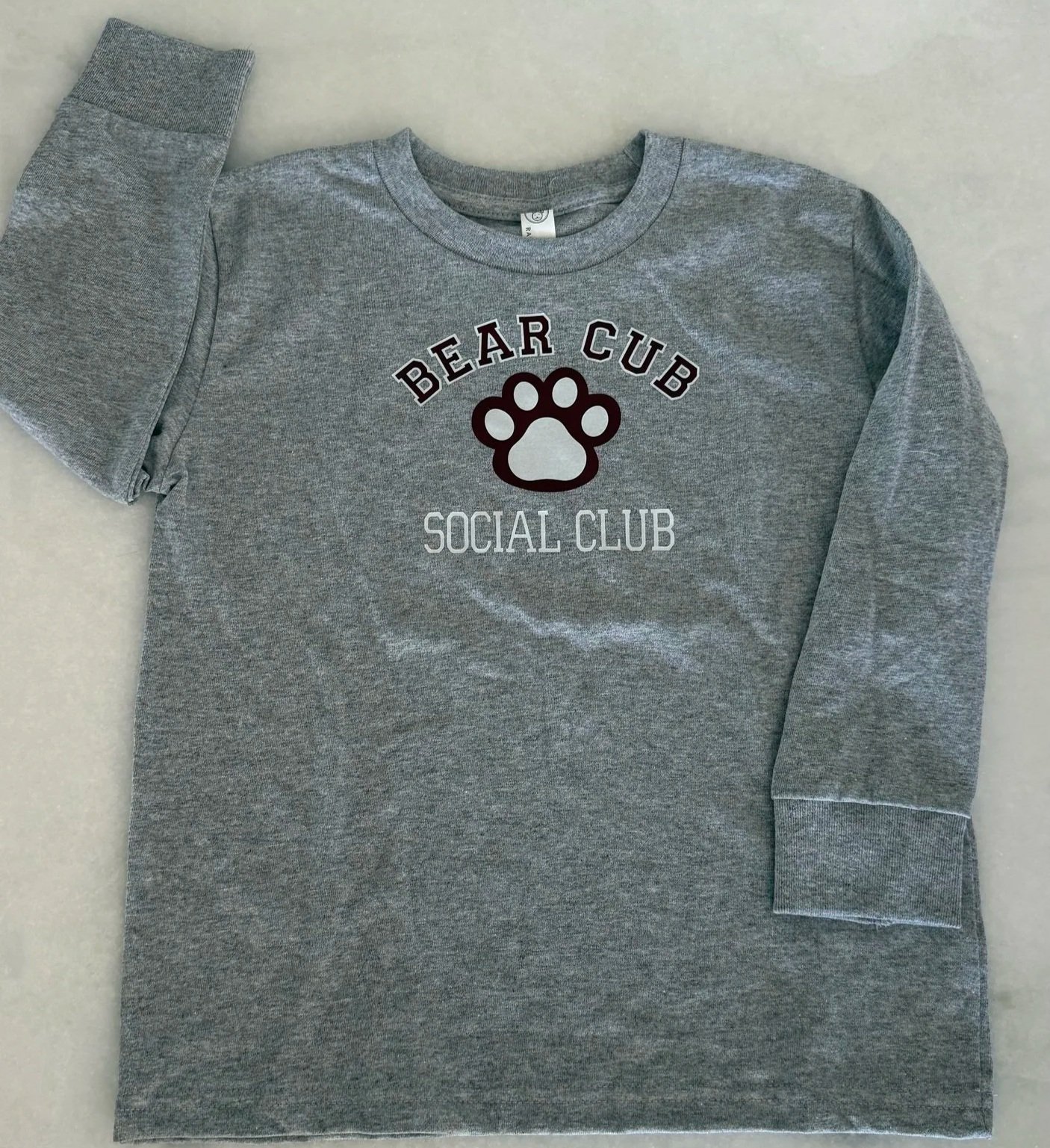 Bear Cub Social Long Sleeve T-Shirt  (Size T 5/6)