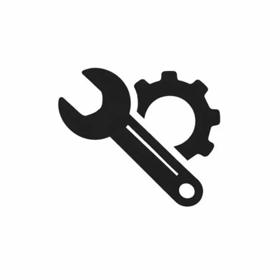 Wrench and gear icon, representing optimisation of websites, content, and technical foundations for search engines and AI systems.