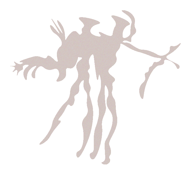 Silhouette of hunters holding bow and arrow