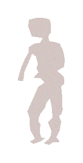 Silhouette of a human figure standing