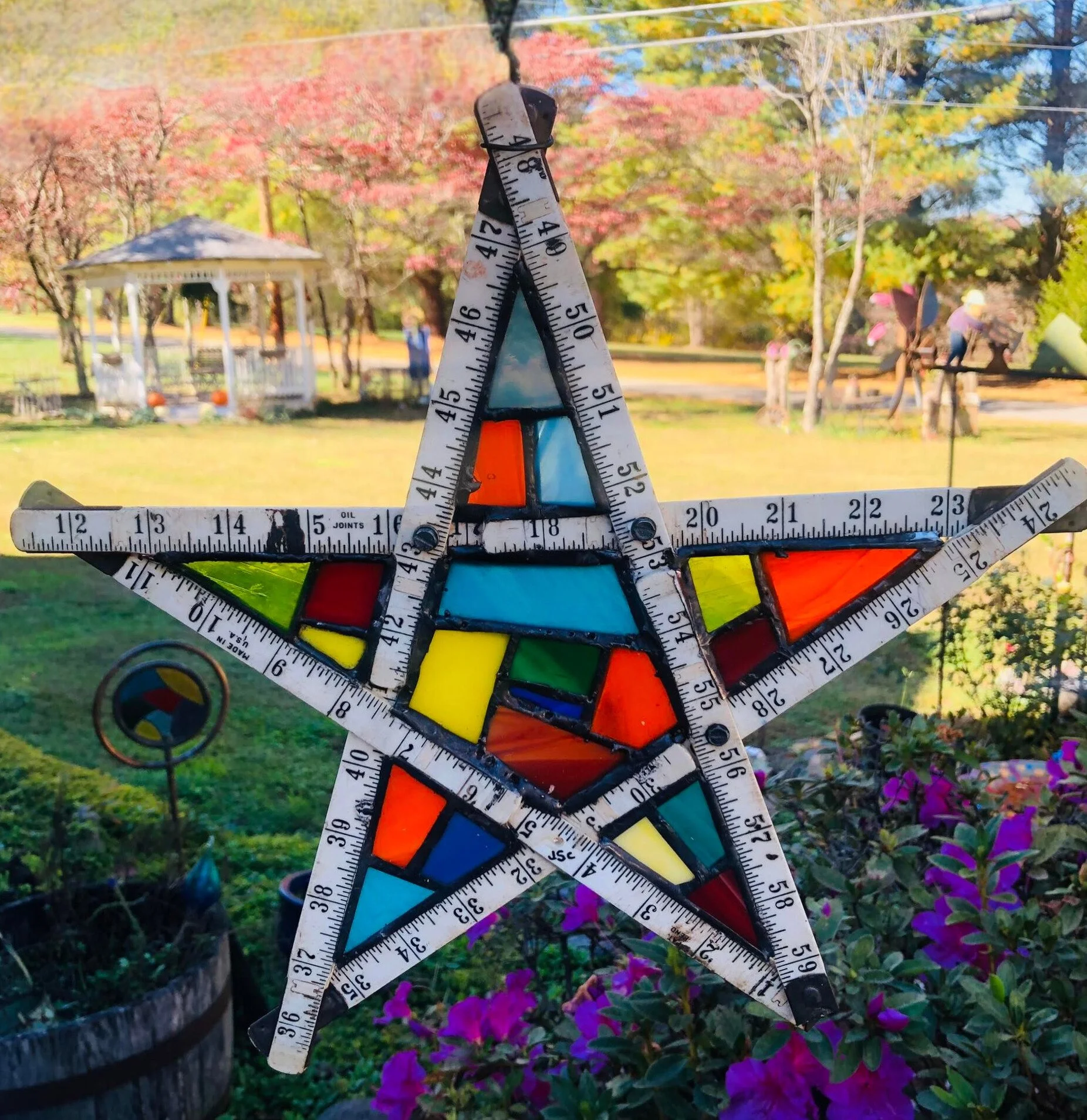 Getty Star (vintage folding tape measure)