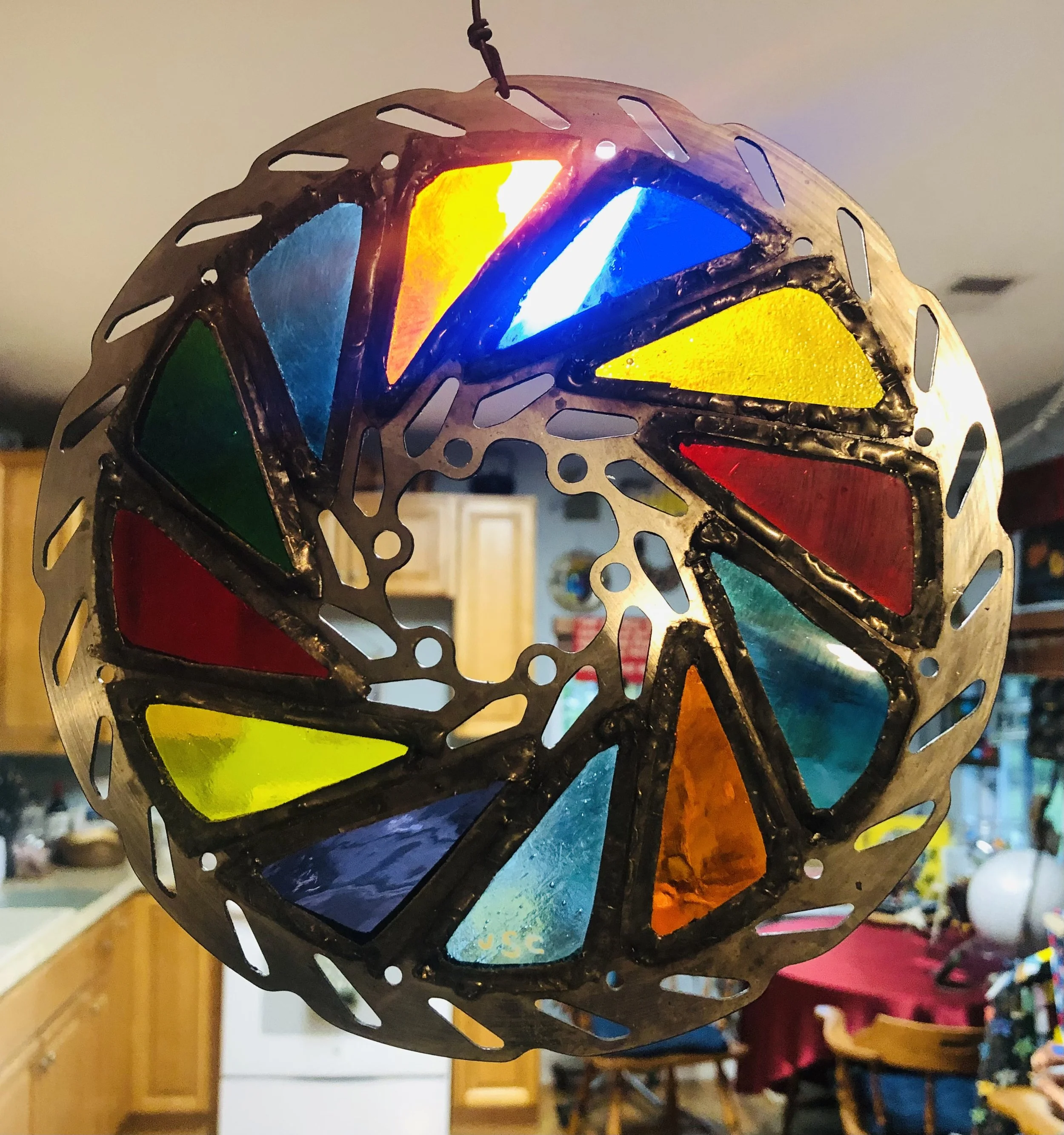 Stained Glass Bike Sprocket