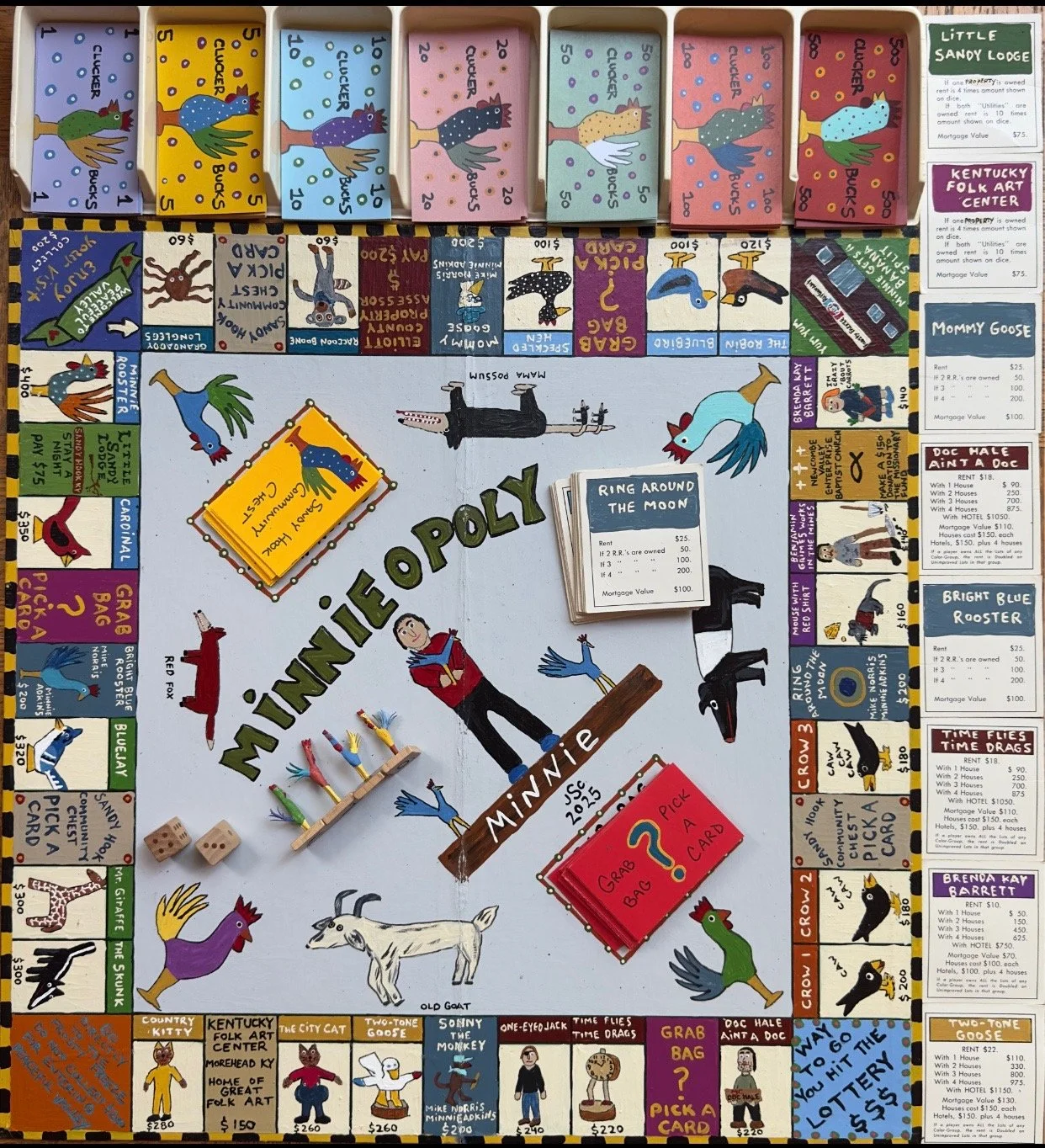 Minnieopoly game board