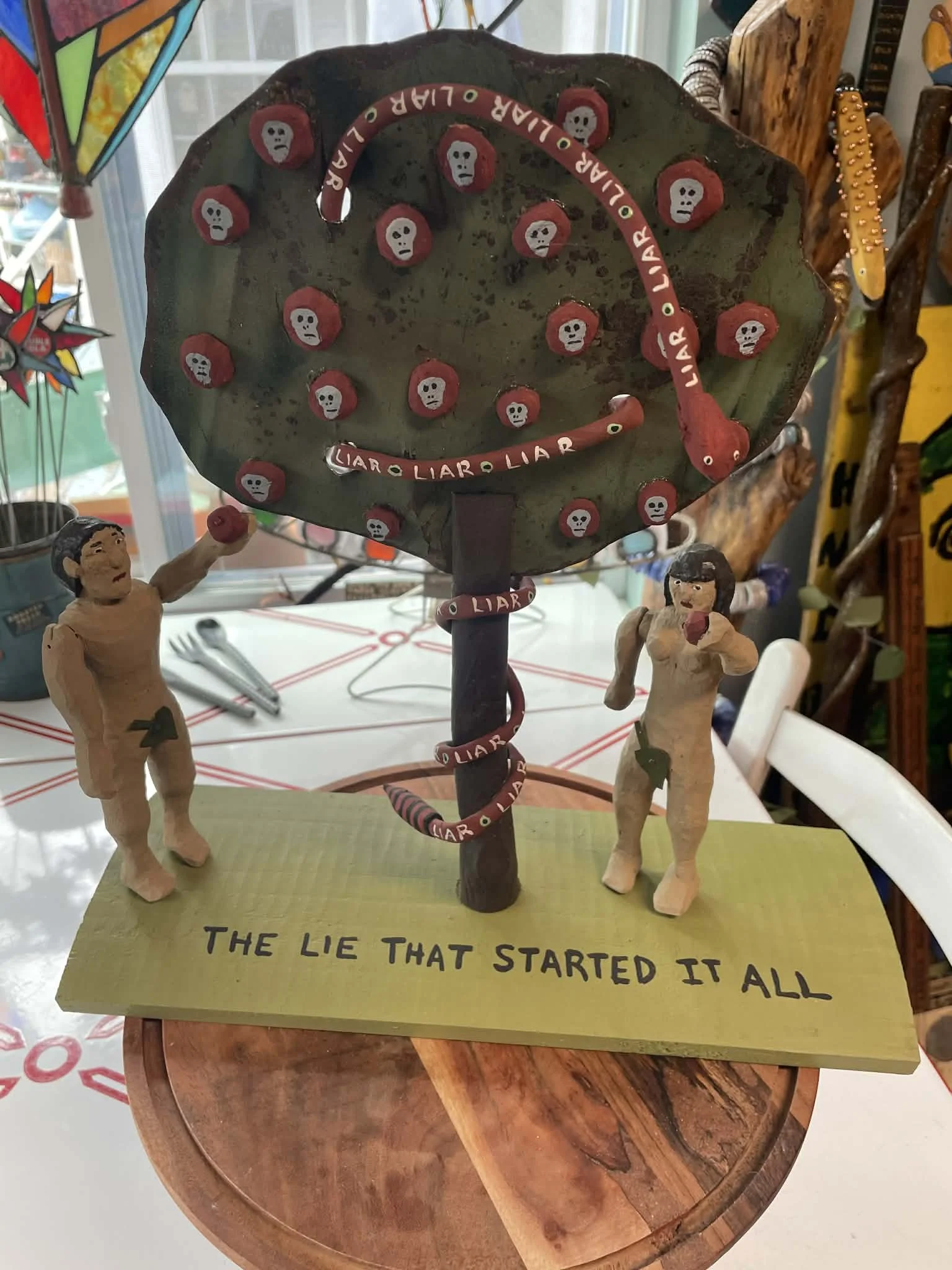 Adam and Eve Carving