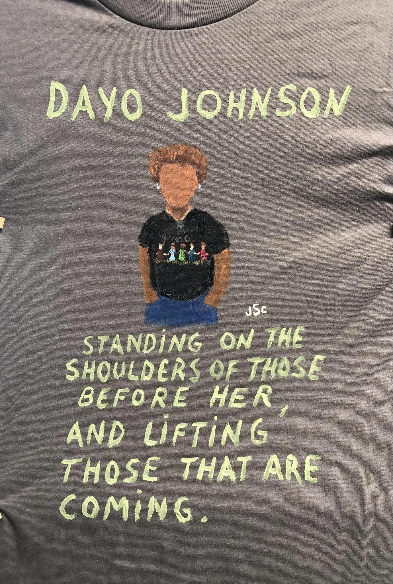 Tribute shirt for Dayo Johnson
