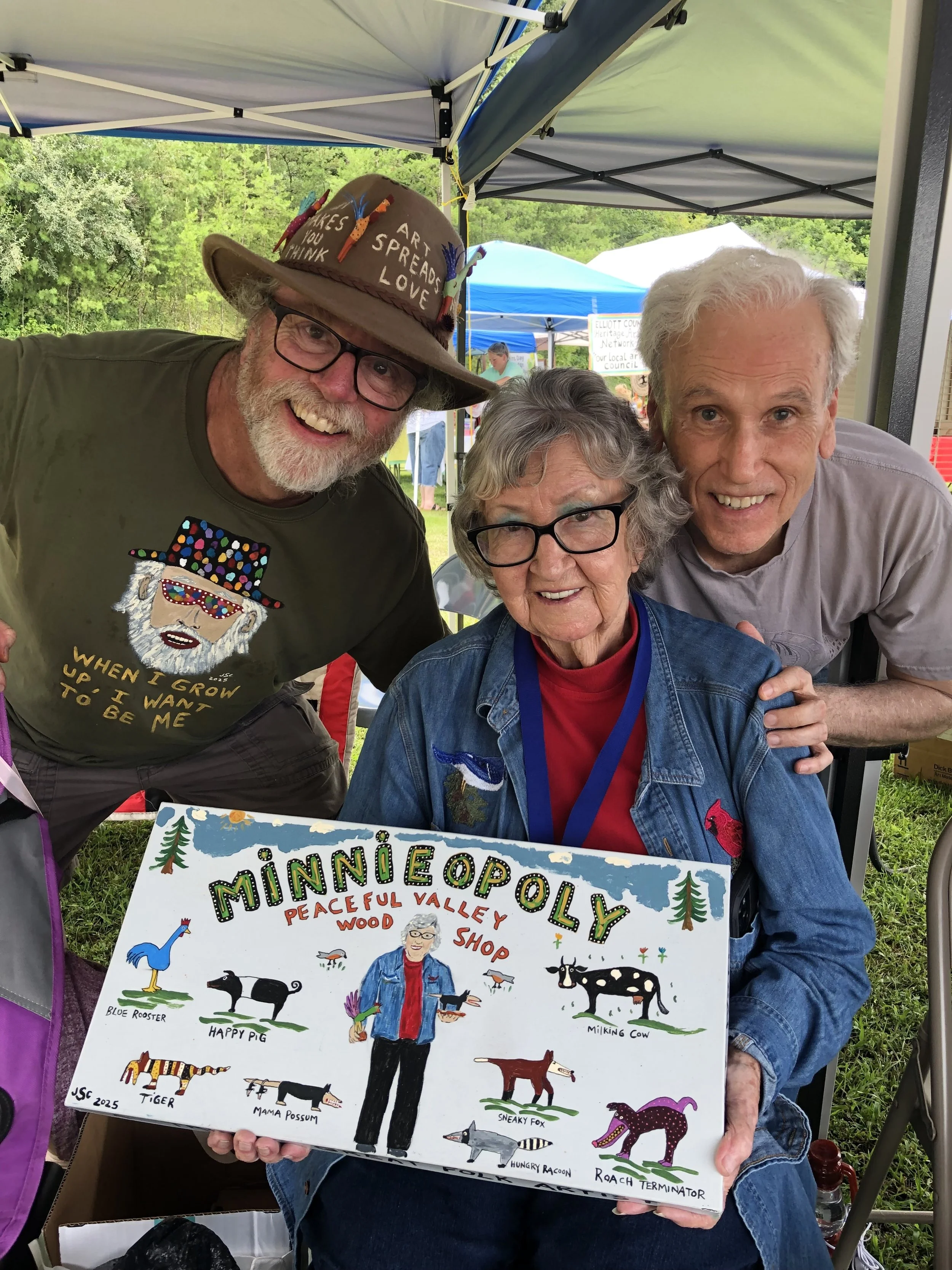 Jeff Carlisle, Minnie Adkins, and Mike Norris