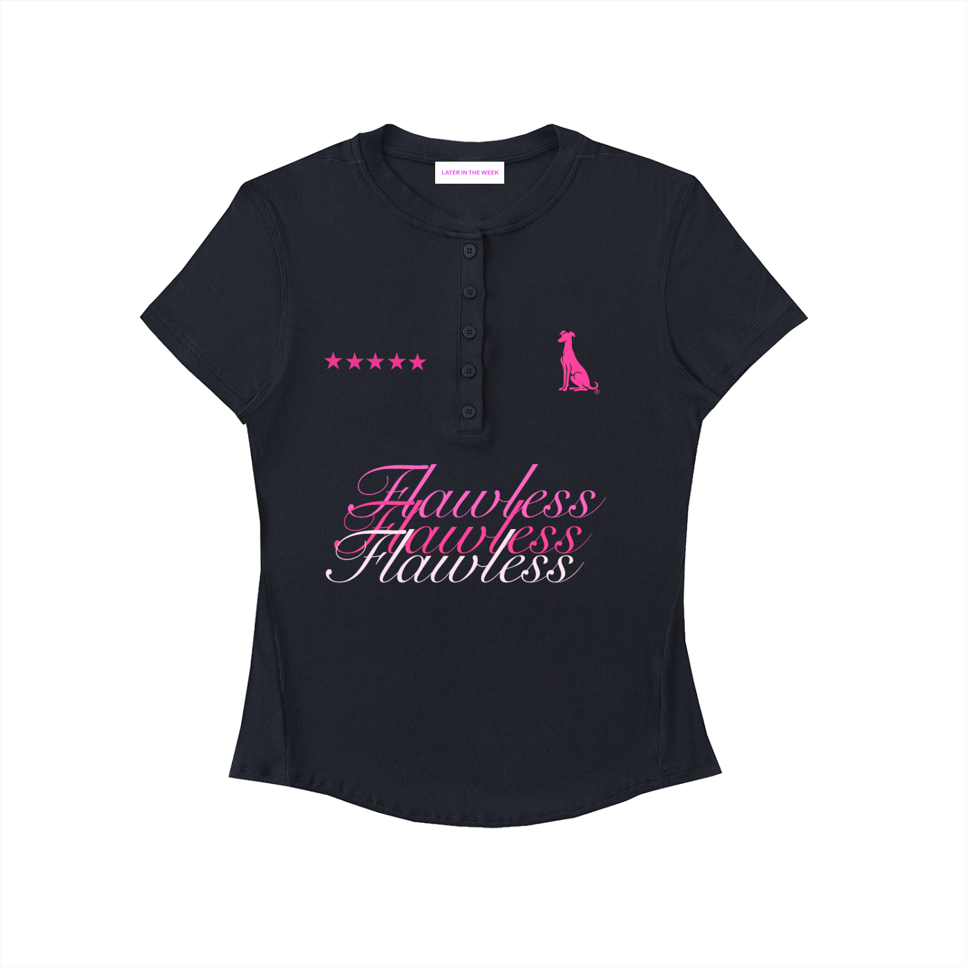 flawless five star henley shirt