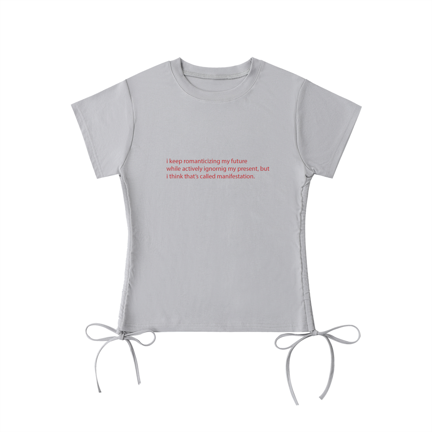 manifesting drawstring shirt