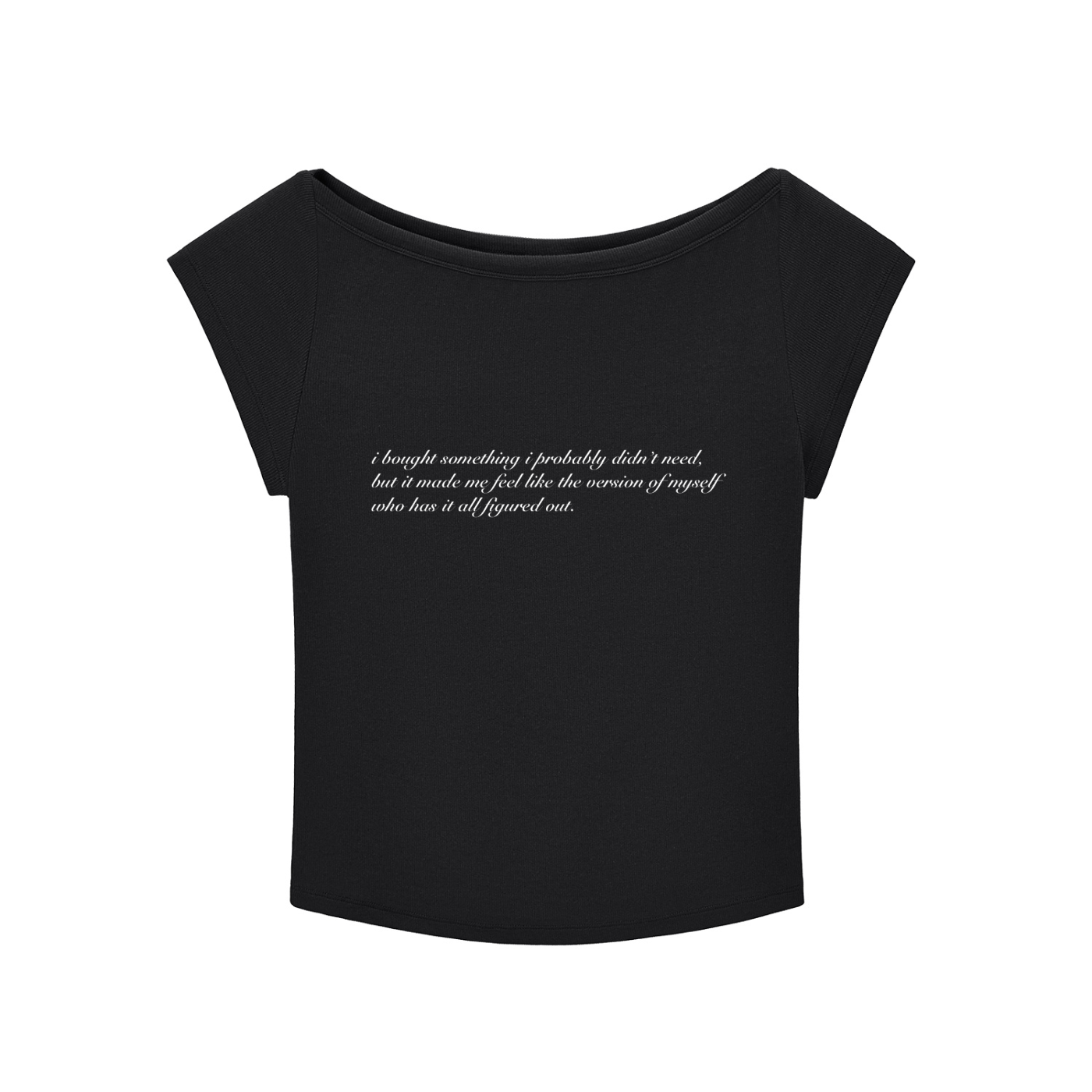 all figured out baby tee