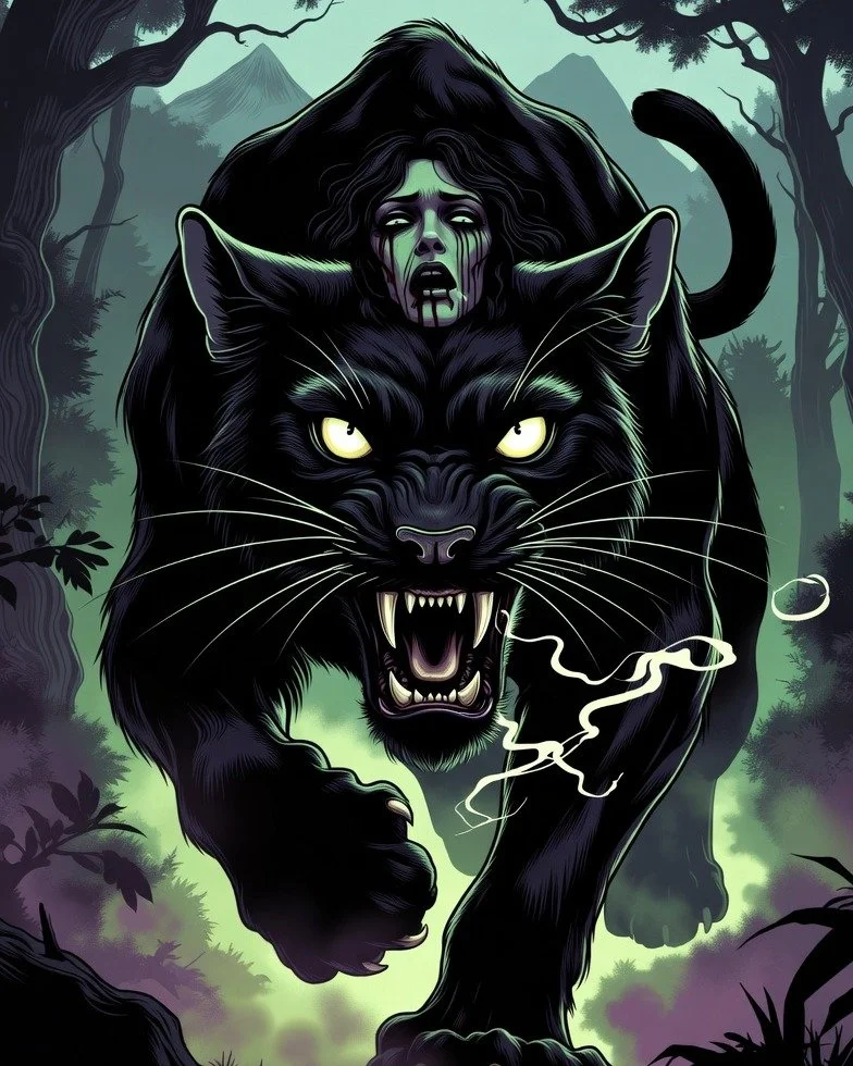 Glowing eyes in the dark... The Wampus Cat stalks Upstate NY's Adirondacks and Catskills&mdash;a cursed Cherokee beast blending woman and panther, with screams that pierce the night forest. From ancient curses to modern howls and shadowy sightings...