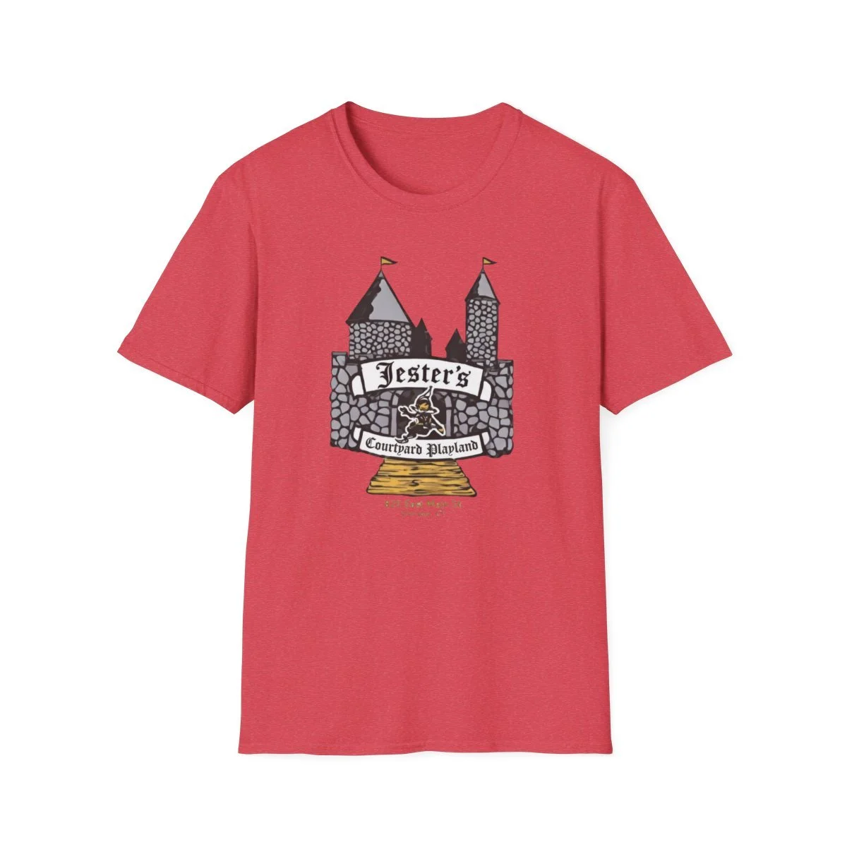 "Two pieces of Northeast amusement park history, reimagined and ready to wear! Jester's Courtyard Playland (Meriden, CT) &ndash; that wild Burger King playground castle we all loved 
Riverside Park (Agawam, MA) &ndash; Thunderbolt, Wildcat, and 