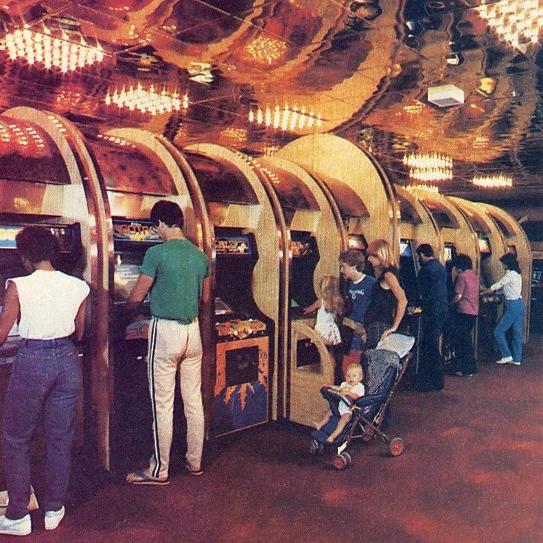 Remember Arnie's Place in Westport CT? The 80s arcade oasis with 83 oak-cabinet games, red carpeting, and that killer ice cream parlor in the back. Quarters flying, high-score battles, summer escapes from Fairfield County... pure New England childhoo